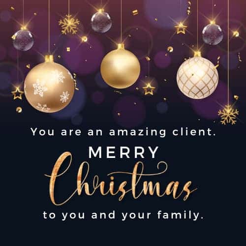 Corporate Christmas Messages to Clients