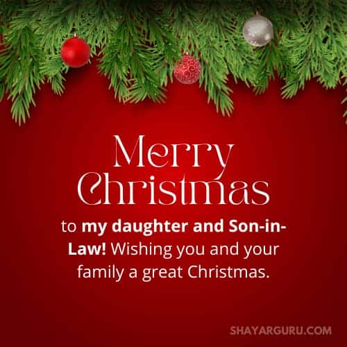 christmas wishes for daughter and son-in-law