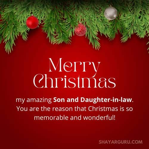 christmas wishes for son and daughter-in-law