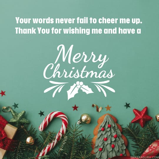 christmas wishes reply