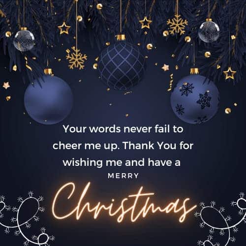 Christmas Wishes reply