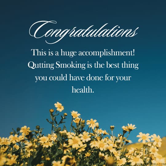 Congratulation Messages To A Friend For Quitting Smoking