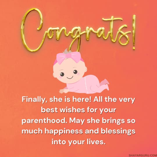 Best Wishes for New Born Baby Girl