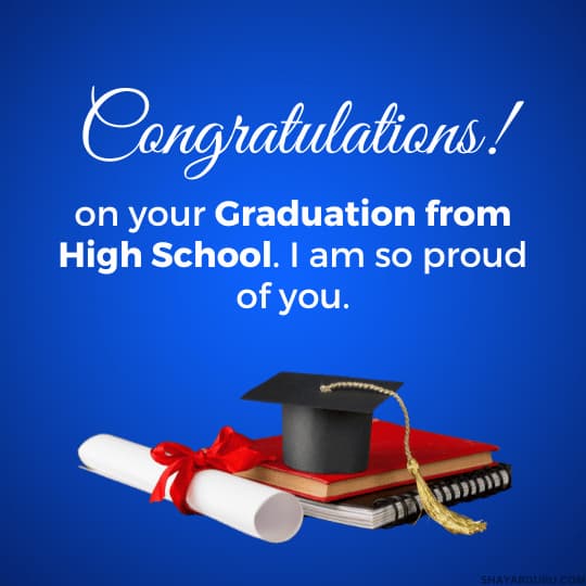 Congratulations High School Graduation Message