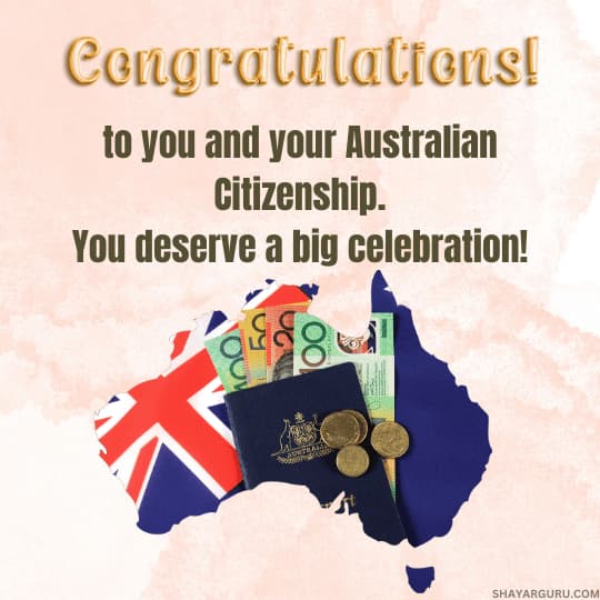 Congratulations Messages for Australian Citizenship