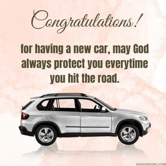 Congratulations For New Car To Friend