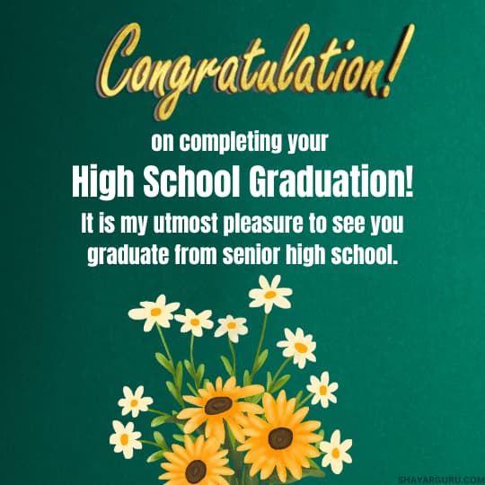 Congratulations Message For Senior High School Graduation