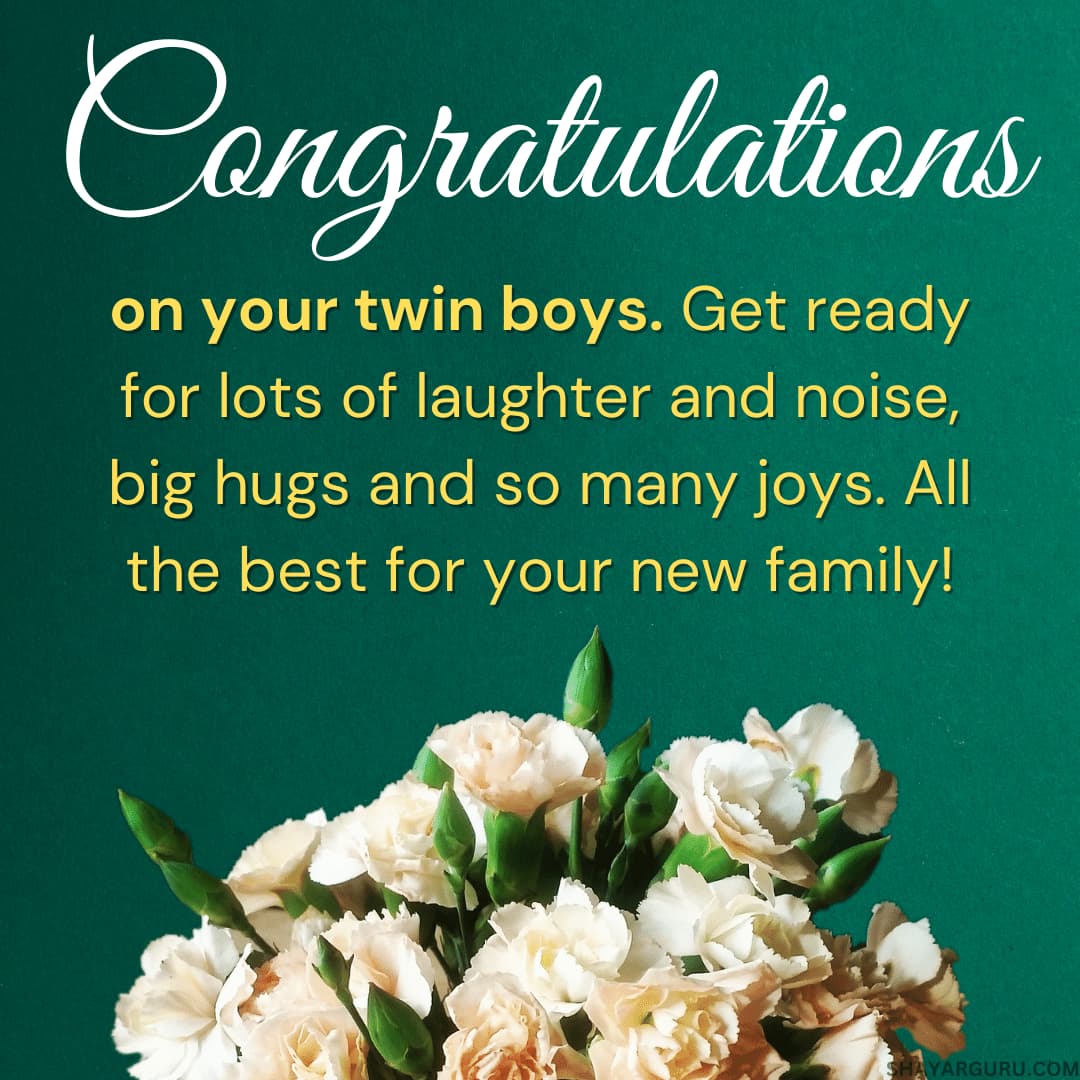 Congratulation Messages For Twins Baby Boy
