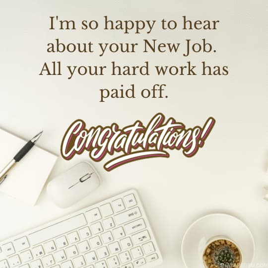 Congratulations Messages to Husband on New Job