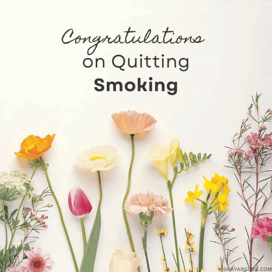 Congratulation message For Quitting Smoking