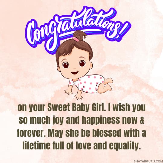 congratulations on your baby girl