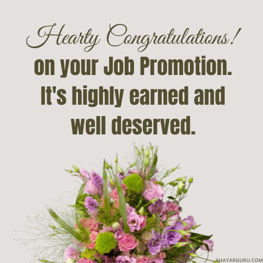 congratulations on your promotion