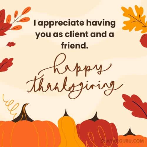Corporate Thanksgiving Message To Clients