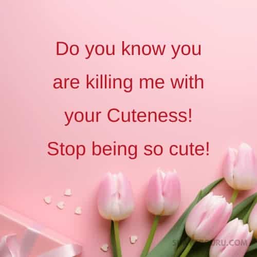 cute flirty message for girlfriend