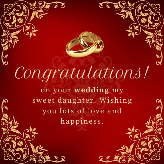 Daughter Marriage Wishes From Mother