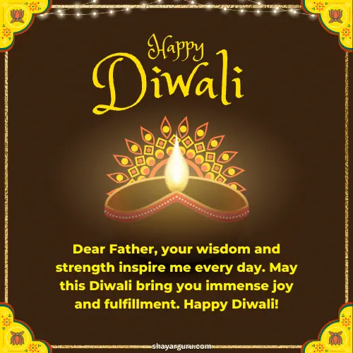 Diwali Wishes for Father