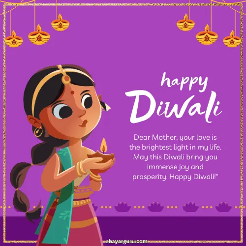 Diwali Wishes for Mother
