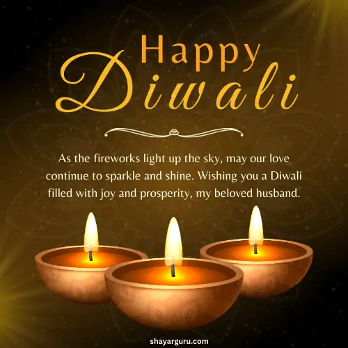 Diwali Wishes for Husband living Abroad