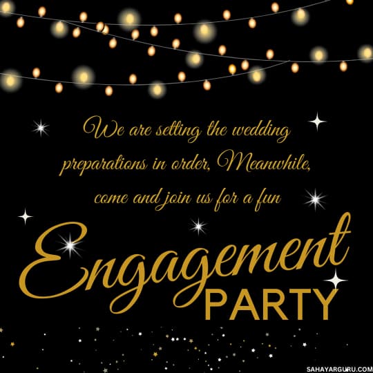 engagement party invitation