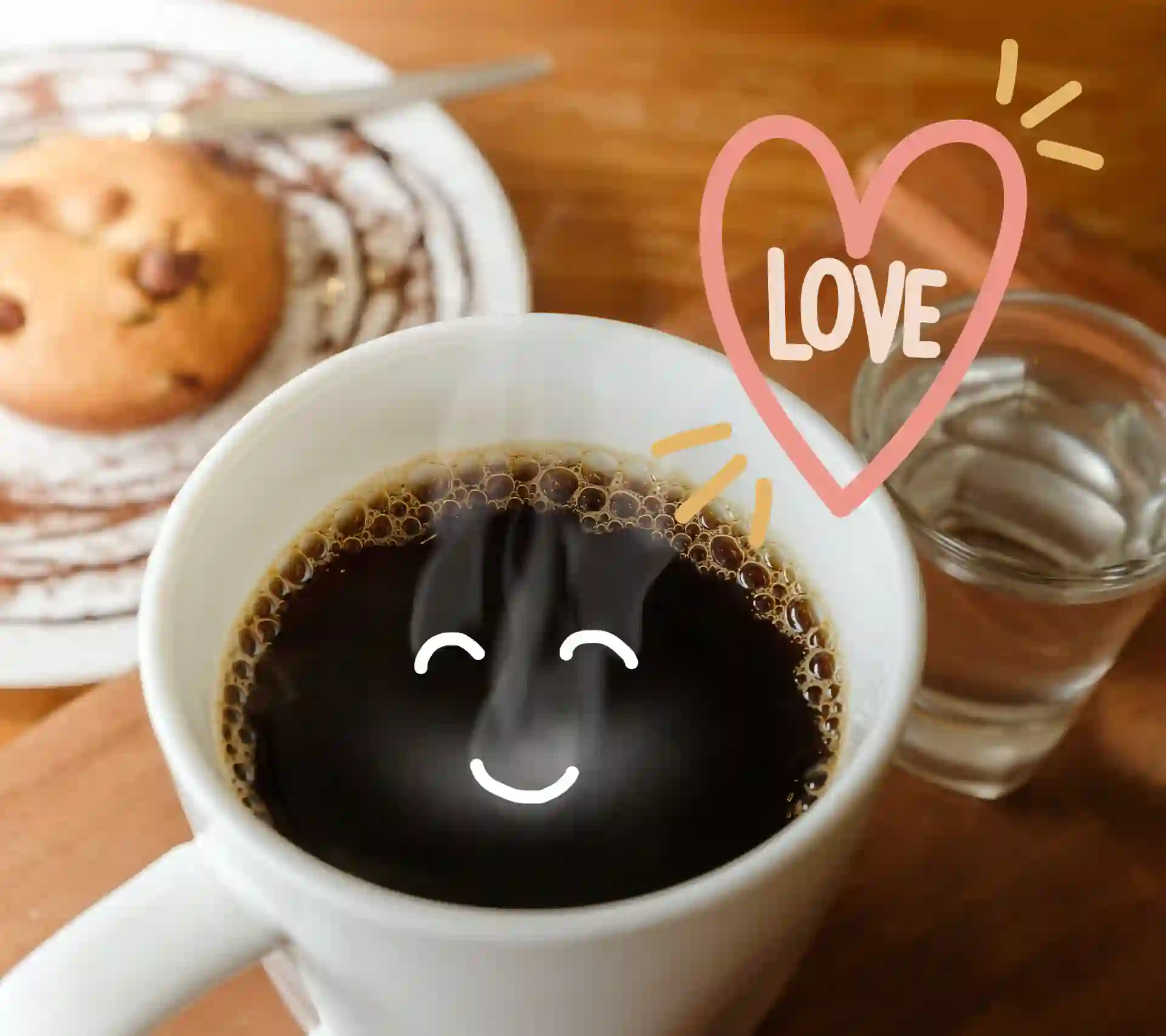 morning black coffee