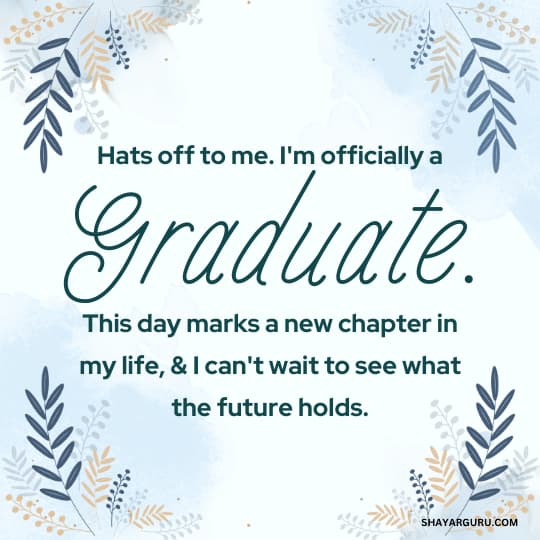 Graduation Message For Myself