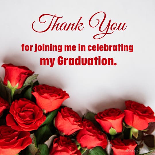 graduation thank you message