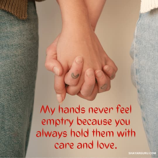 hand holding quote