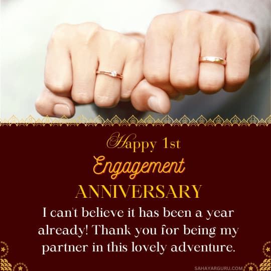 Happy 1st Engagement Anniversary Wishes To Husband