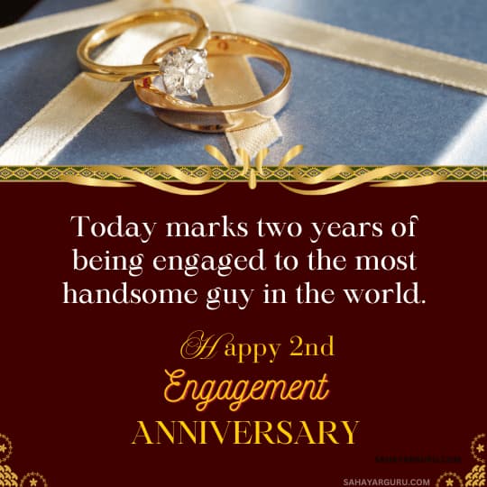 Happy 2nd Engagement Anniversary Wishes To Husband