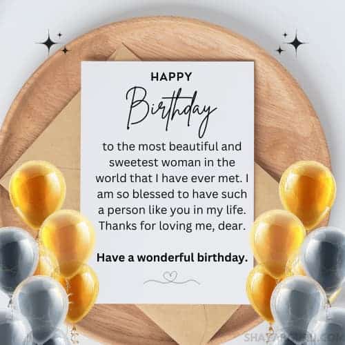Heart Touching Birthday Paragraph for Girlfriend