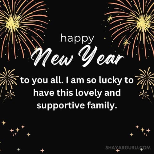 happy new year wishes for supportive family