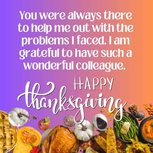 Thanksgiving Messages For Colleagues