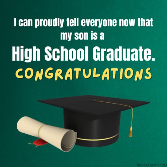 High School Graduation Wish for Son