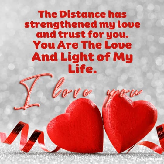 love and trust message for distance relationship for him