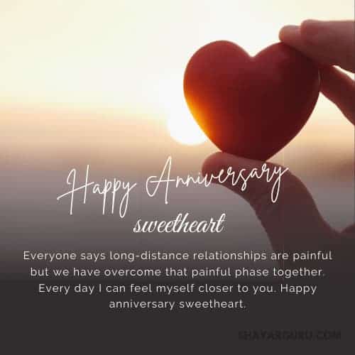 Anniversary Message For Boyfriend in Long Distance Relationship