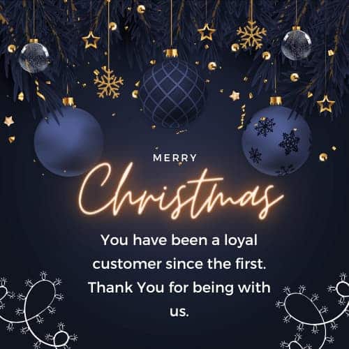 Christmas Wishes To Customers