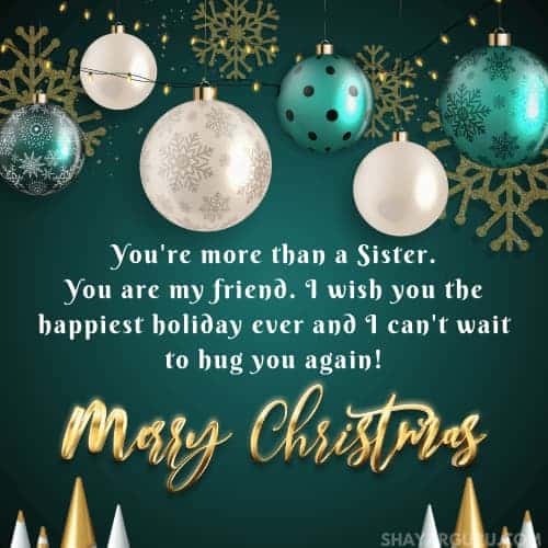 Christmas Wishes for Sister from Sister