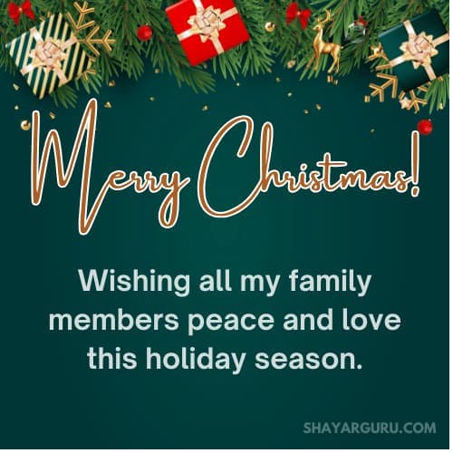 Merry Christmas Wishes To My Family