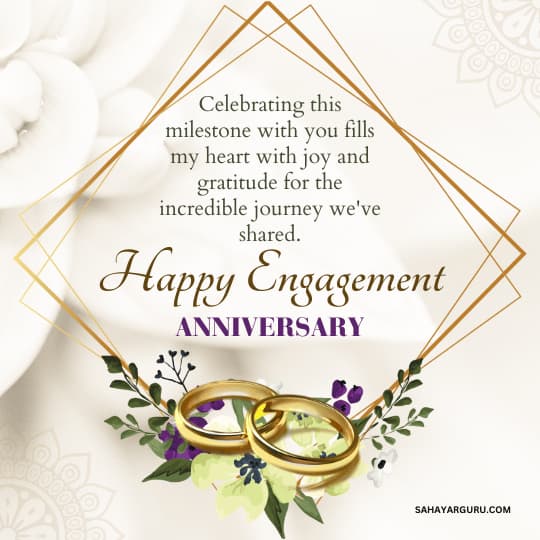 Milestone Engagement Anniversary Wishes To Husband
