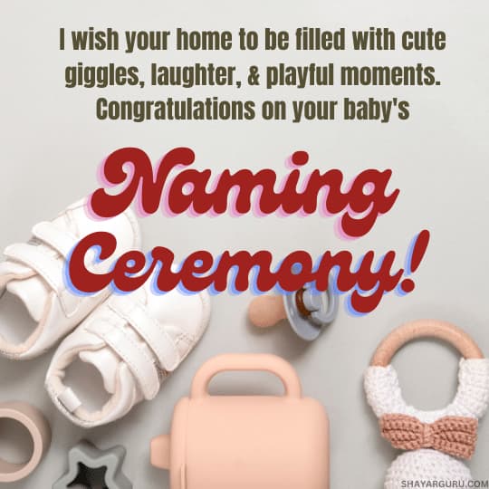 naming ceremony message