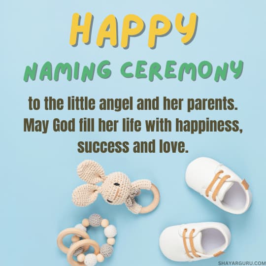 happy naming ceremony for baby girl