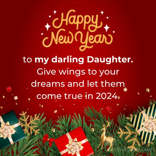 New Year Wishes for Daughter from Dad