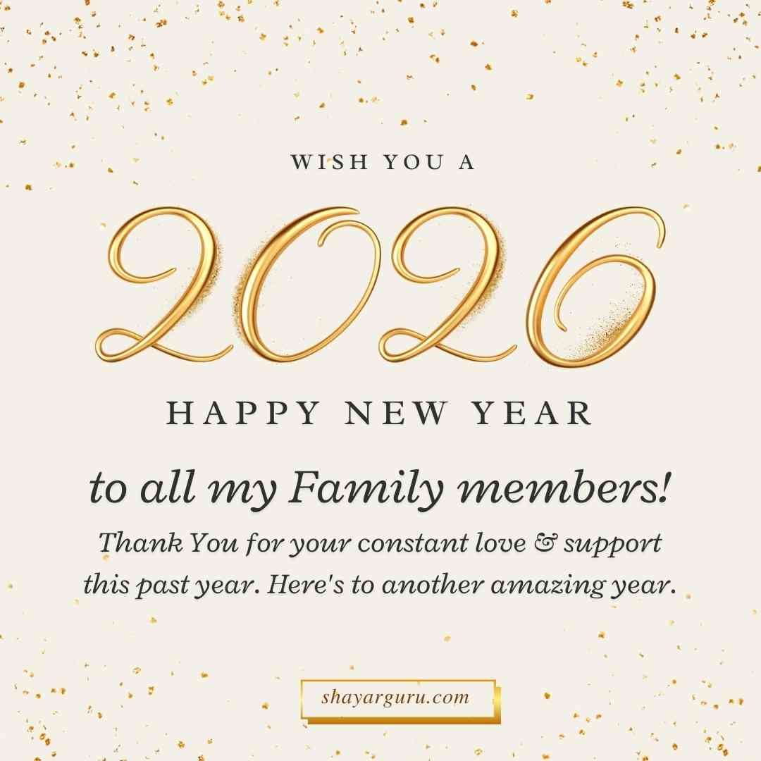 New Year Wishes For Family Members