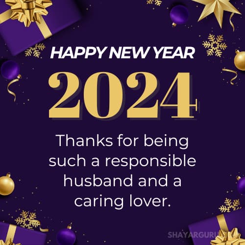 Happy New Year Wishes For Husband