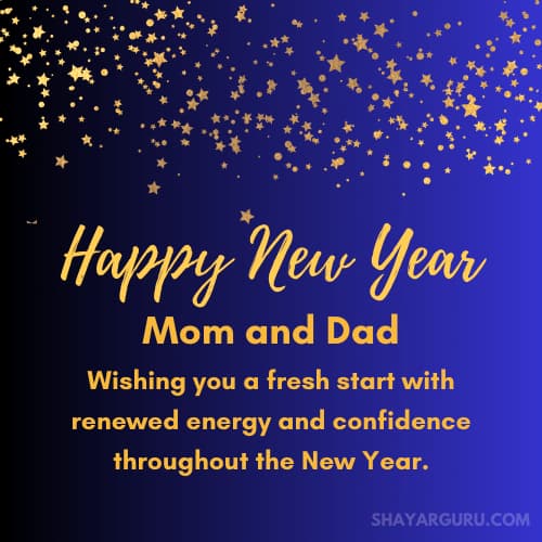 New Year Wishes for Mom and Dad