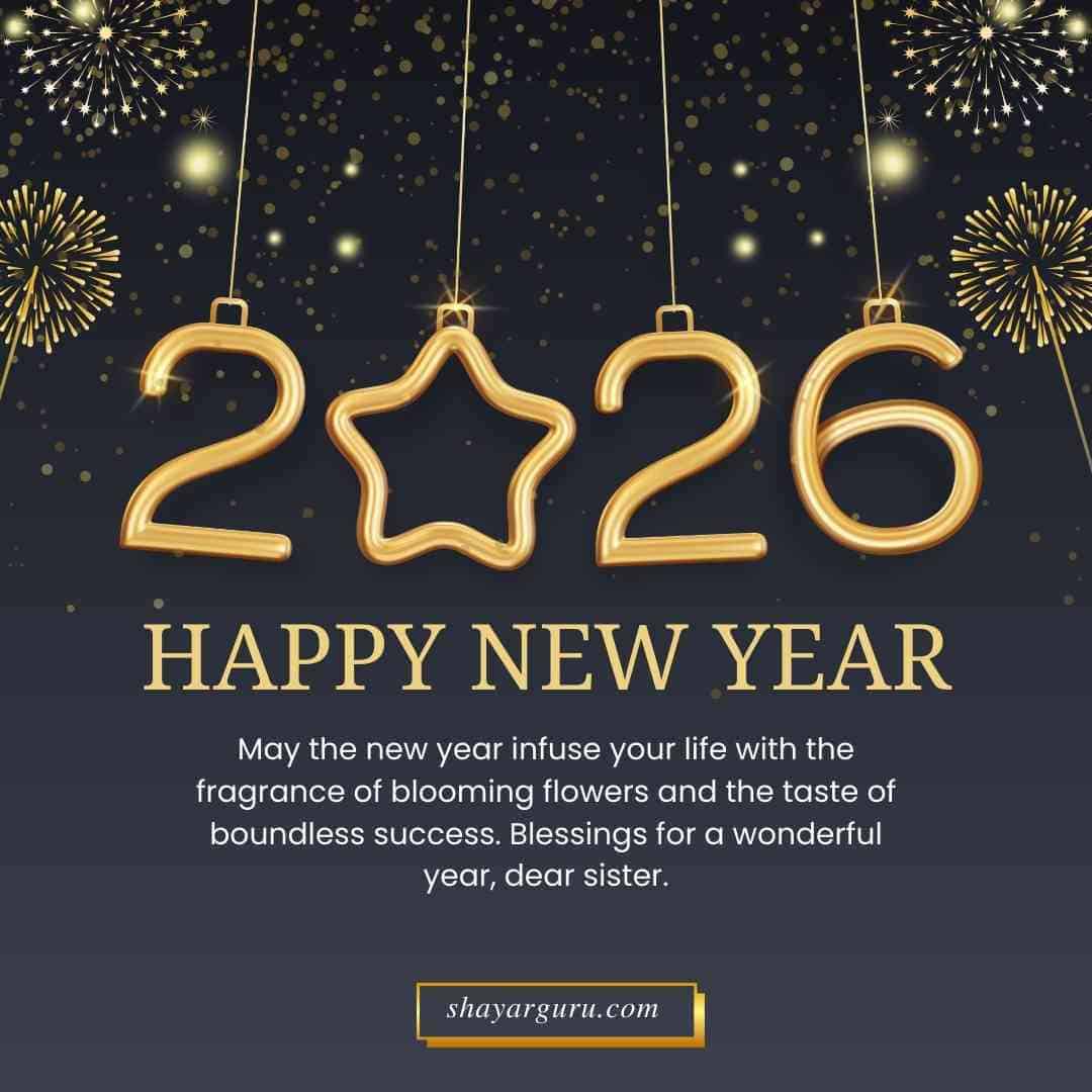 New Year Wishes for Sister