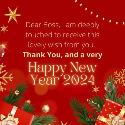 New Year Wishes Reply To Boss