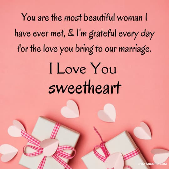 romantic love message for wife