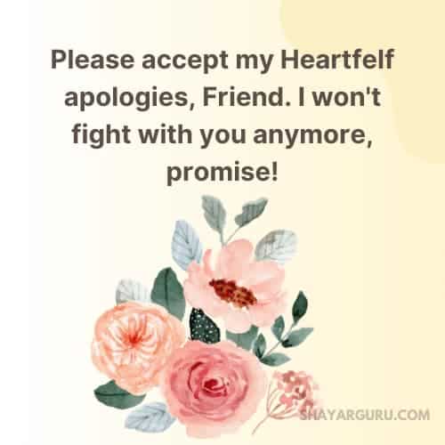 Apology Messages For Friend