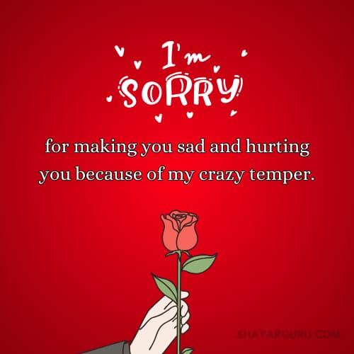Sweet Sorry Messages for Boyfriend
